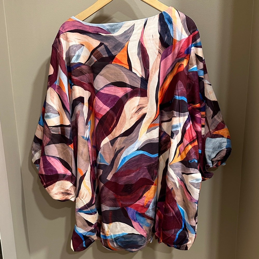 Chico's Multicolor Abstract Blouse - Picture 5 of 5